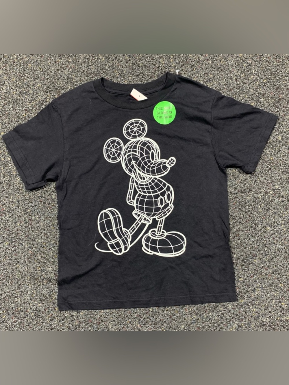 New boys size small (6/7) Mickey Mouse glow in the dark shirt